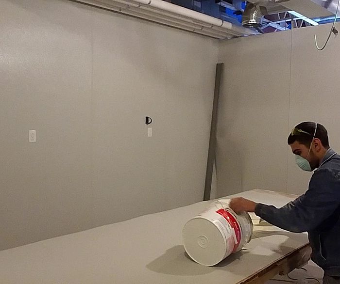 Installation FRP Wall and Ceiling Panels